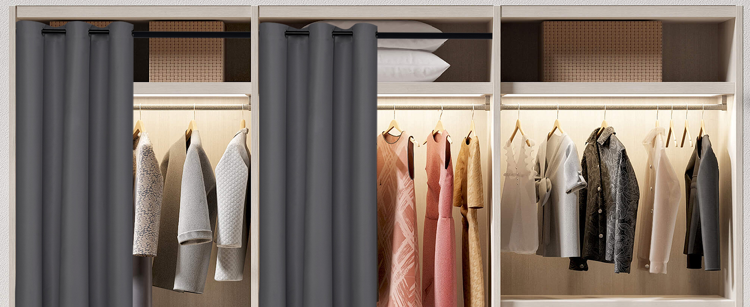 closets curtains