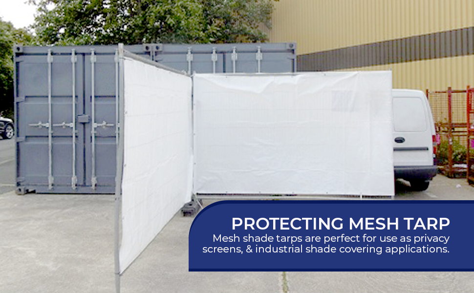 Tarps Now Heavy Duty Mesh Tarp, (6' X 10') with 75 Shade