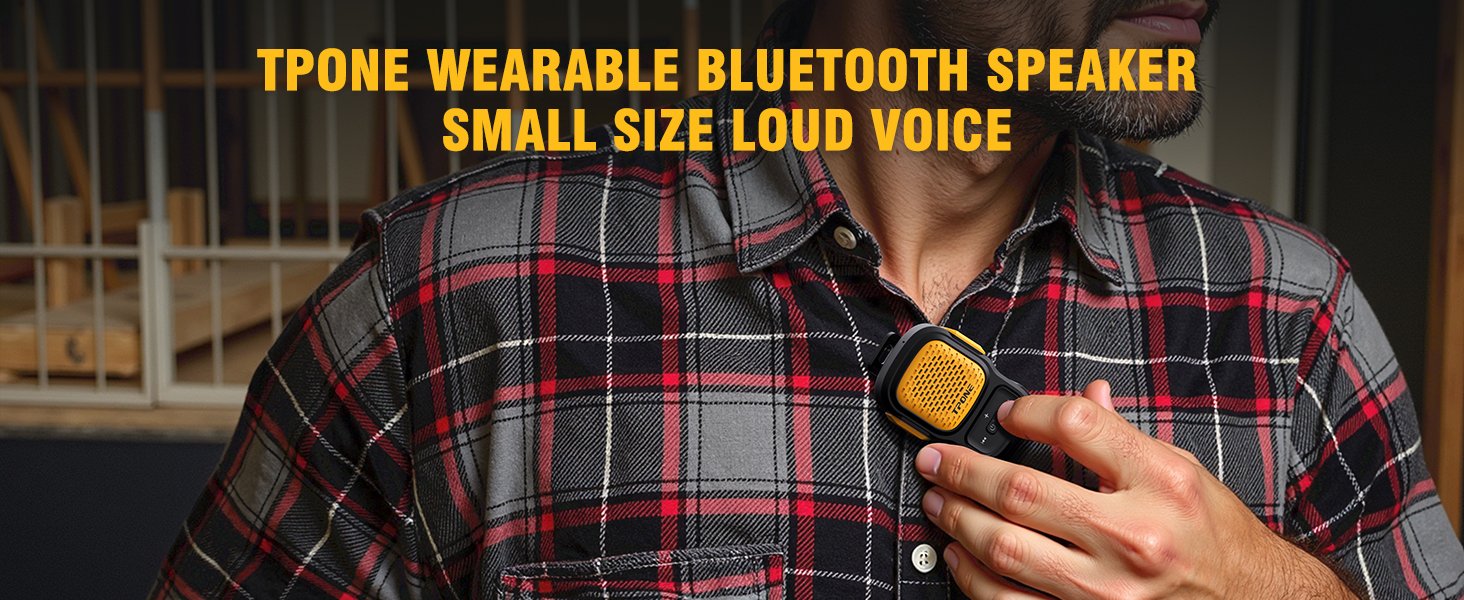 Wearable bluetooth speaker