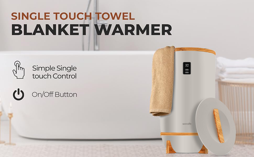 SereneLife Single Touch Towel & Blanket Warmer with