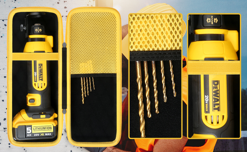 co2CREA Hard Case Compatible with DEWALT 20V MAX Drywall