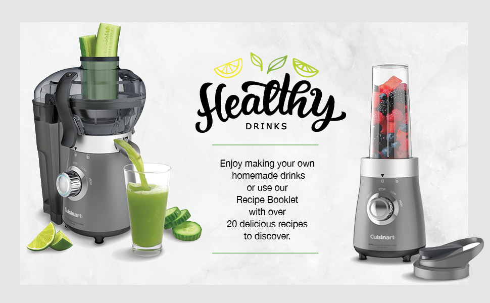 Cuisinart BJC550C Compact Blender & Juice Extractor combo (with 16oz