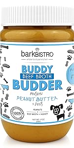 dog peanut butter, buddy budder, pumpkin peanut butter, pooch pancakes, slobber stix