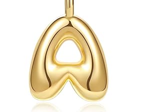 bubble letter necklace