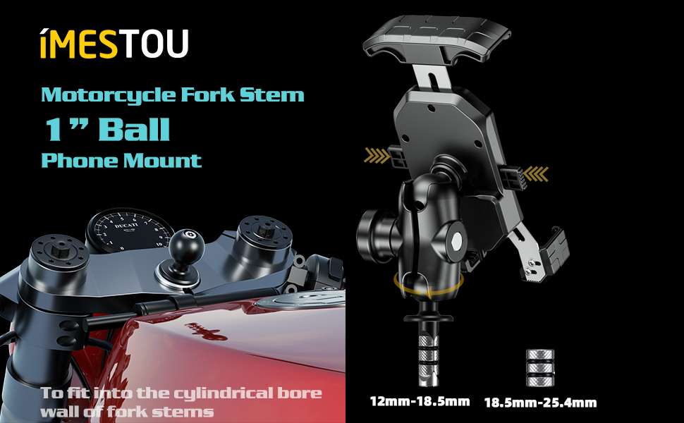 Motorcycle Wireless Fork Phone Mount