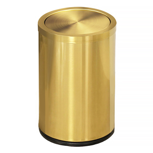 gold trash can