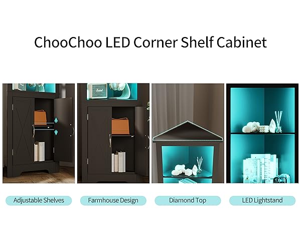 ヒュンダイ　キャンディハウス Amazon.com: ChooChoo Farmhouse Corner Storage Cabinet with