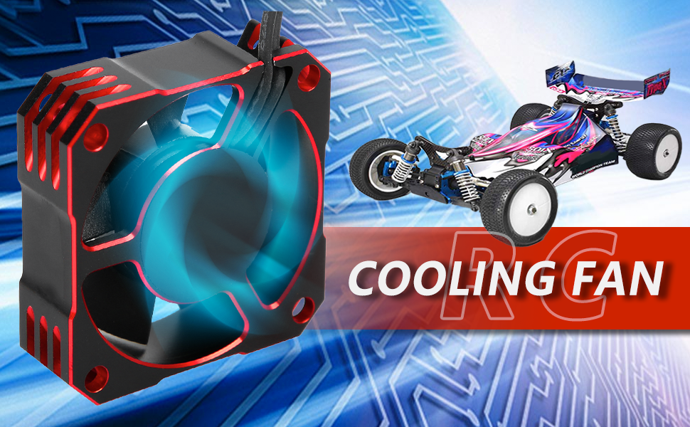 Honiwu 2PCS RC Motor Cooling Fan, 35mm 21000RPM Cooling Fan