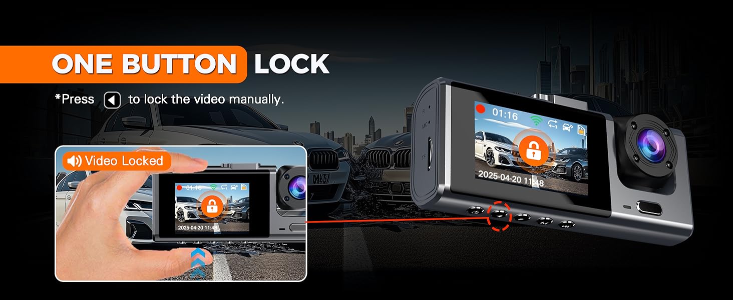 One Button Lock the Video Manually