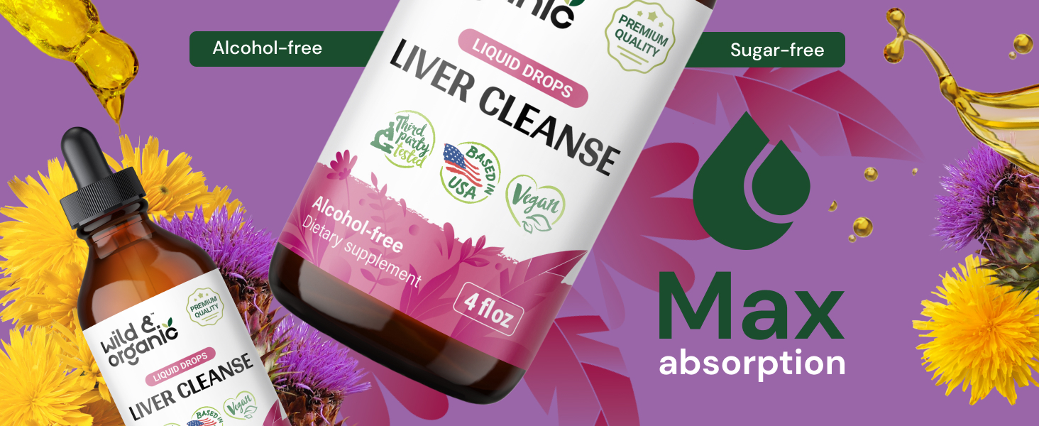 Liver Detox Tincture milk thistle powder dandelion extract liquid