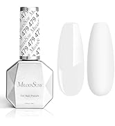 MelodySusie Thick Snow White Gel Nail Polish,15ML Soak Off UV LED White Gel Polish Christmas Gift...