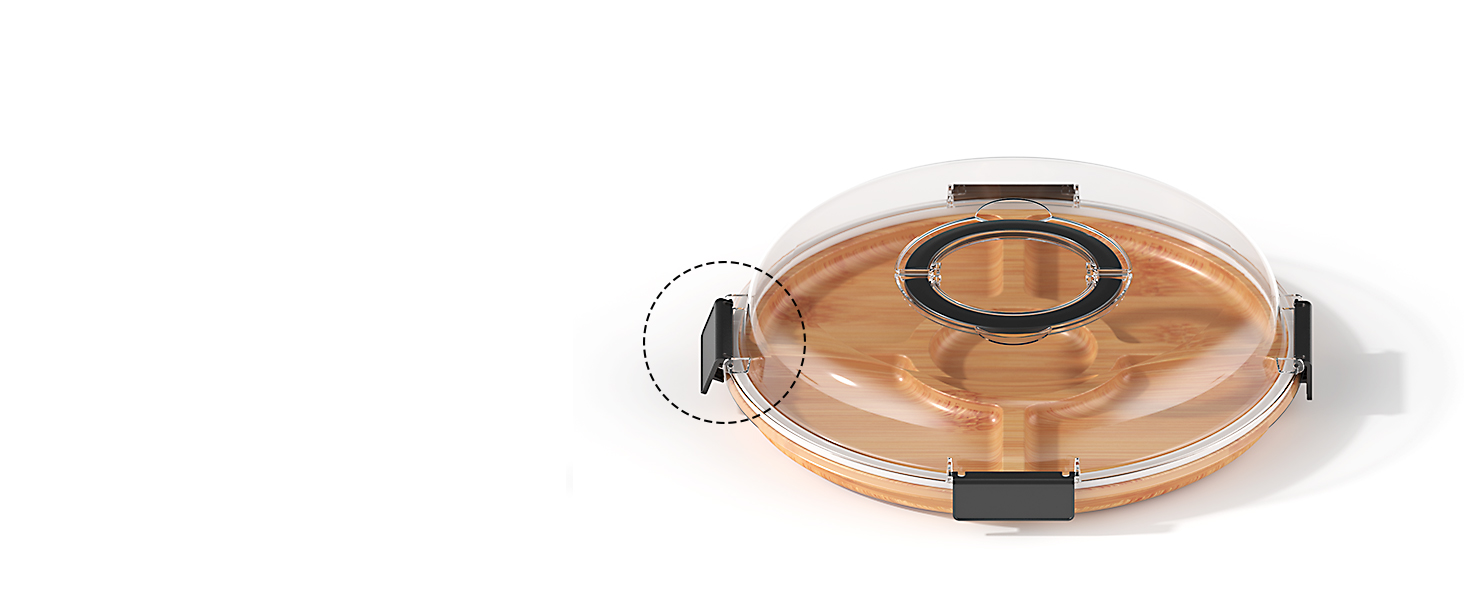 Renmxj Charcuterie Board with Clear Lid, Travel Portable Cheese Board Charcuterie Boxes