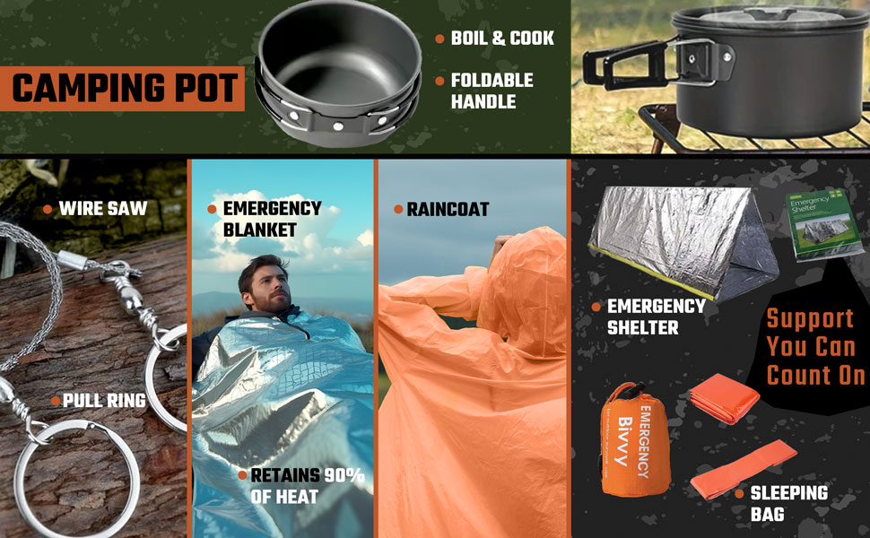 Emergency Survival Kit for Men 