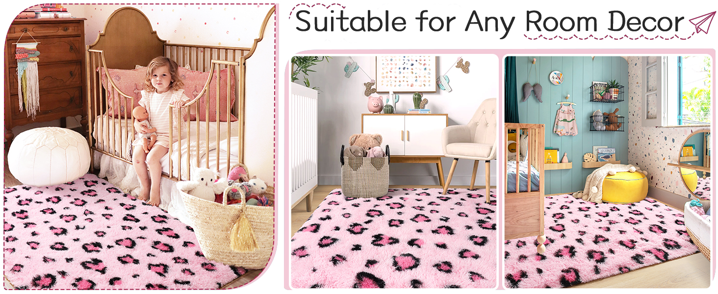 pink rug for girls
