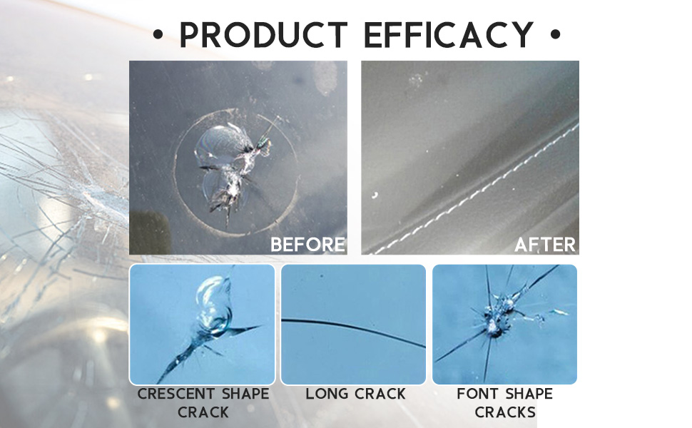 Car Windshield Crack Repair Kit