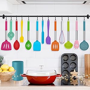 Silicone Utensils Set with Holder