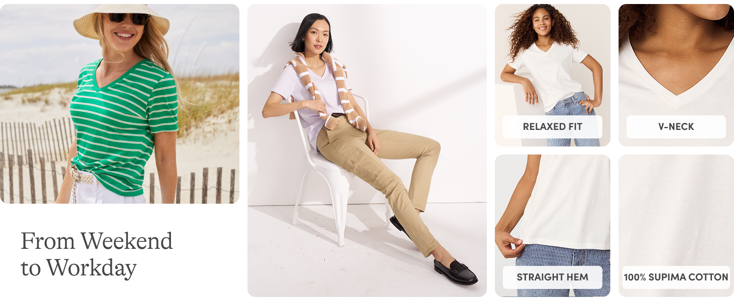 Supima cotton is the best cotton grown in America! trusted quality, effortlessly modern fits, design