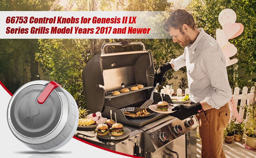 Bbsjujnn Upgraded 66753 Lighted Main Burner Control Knobs