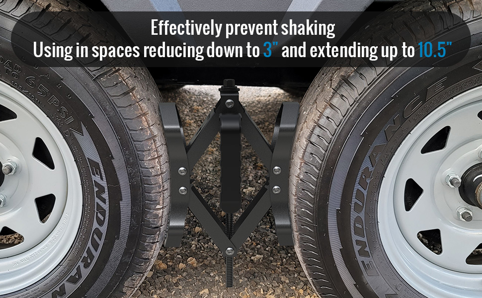 MAHLER GATES Camper Wheel X Shaped Wheel Chocks Stabilizer