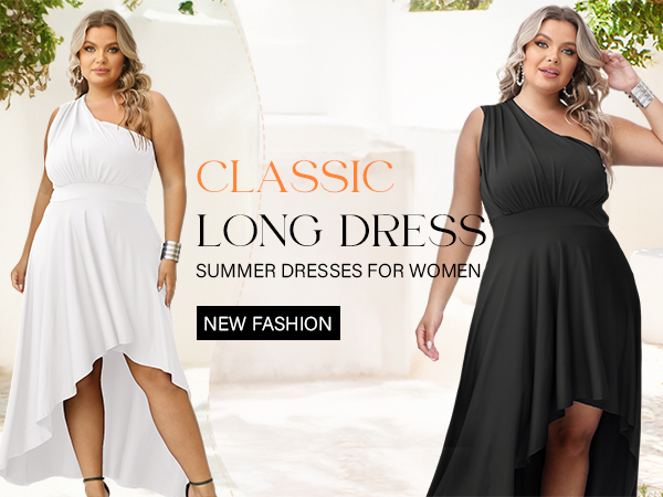 【送料無料・maturely】ONE SHOULDER DRESS Amazon.com: Ekaliy Women's Plus Size One Shoulder Dress Sexy