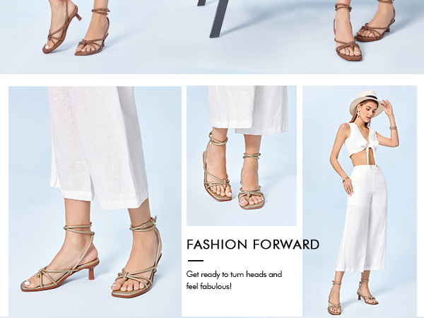[RECTO] IBIZA STRAPPY GLADIATOR HEELS ☆関税込☆ Onlymaker Women's Gladiator Sandals Lace Up Criss Cross High