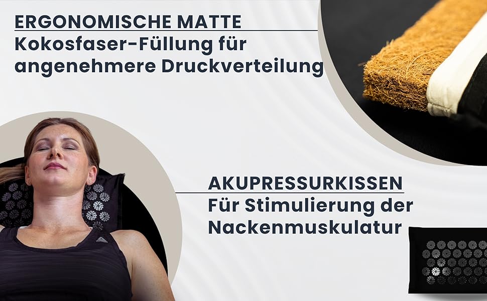 Shakti matte massagematte Rückenschmerzen nackenschmerzen akupressurmatte beste originial