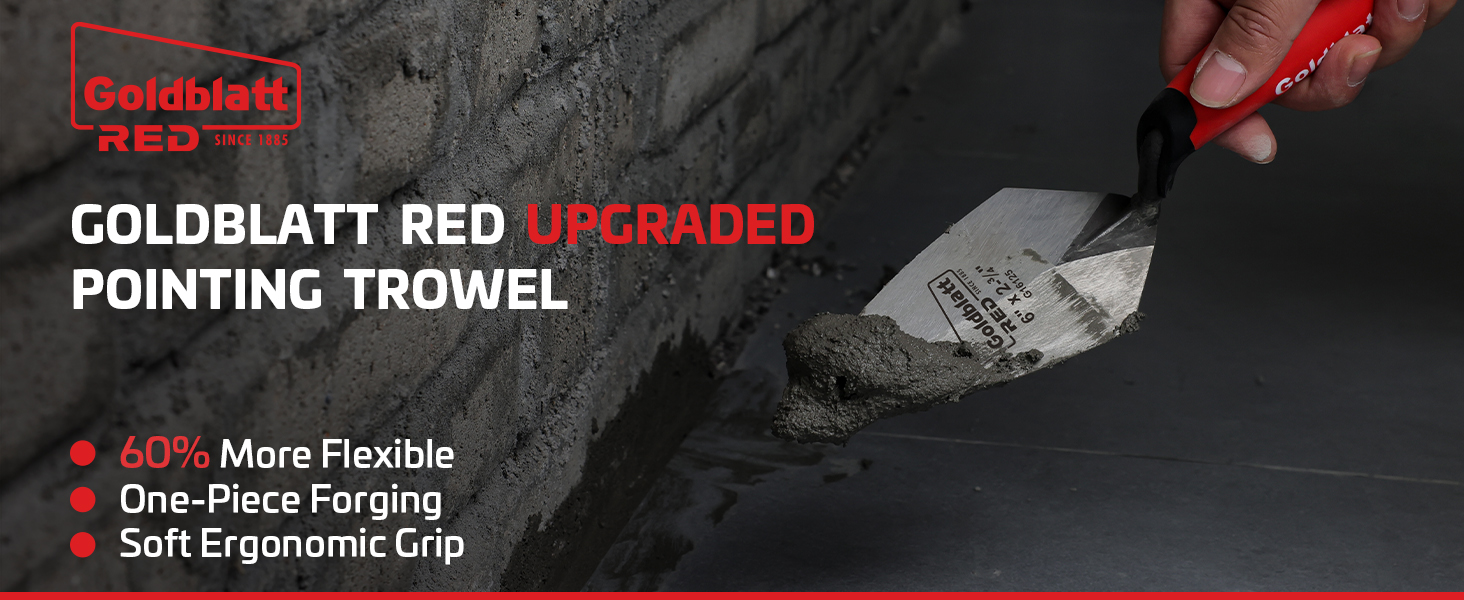 Goldblatt RED Upgraded Pointing Trowel