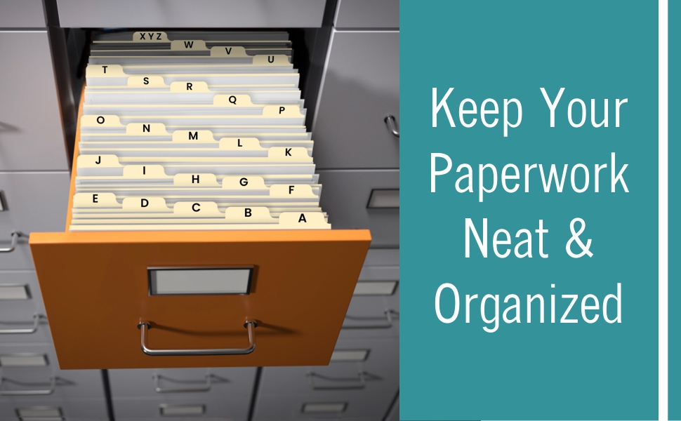 25 Alphabet Dividers Letter Size File Dividers