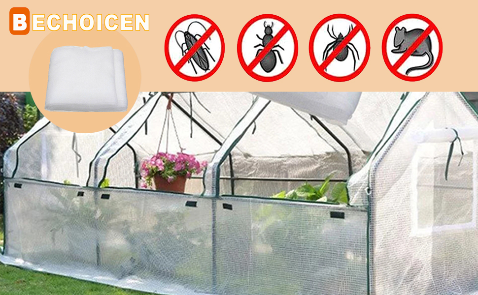 Garden Netting Mesh for Vegetables, Protection Netting for Plants, 3x3M