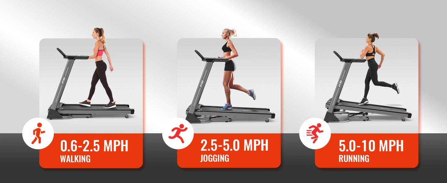 PASYOU PT50 Treadmill with Incline Foldable Treadmills for Home with