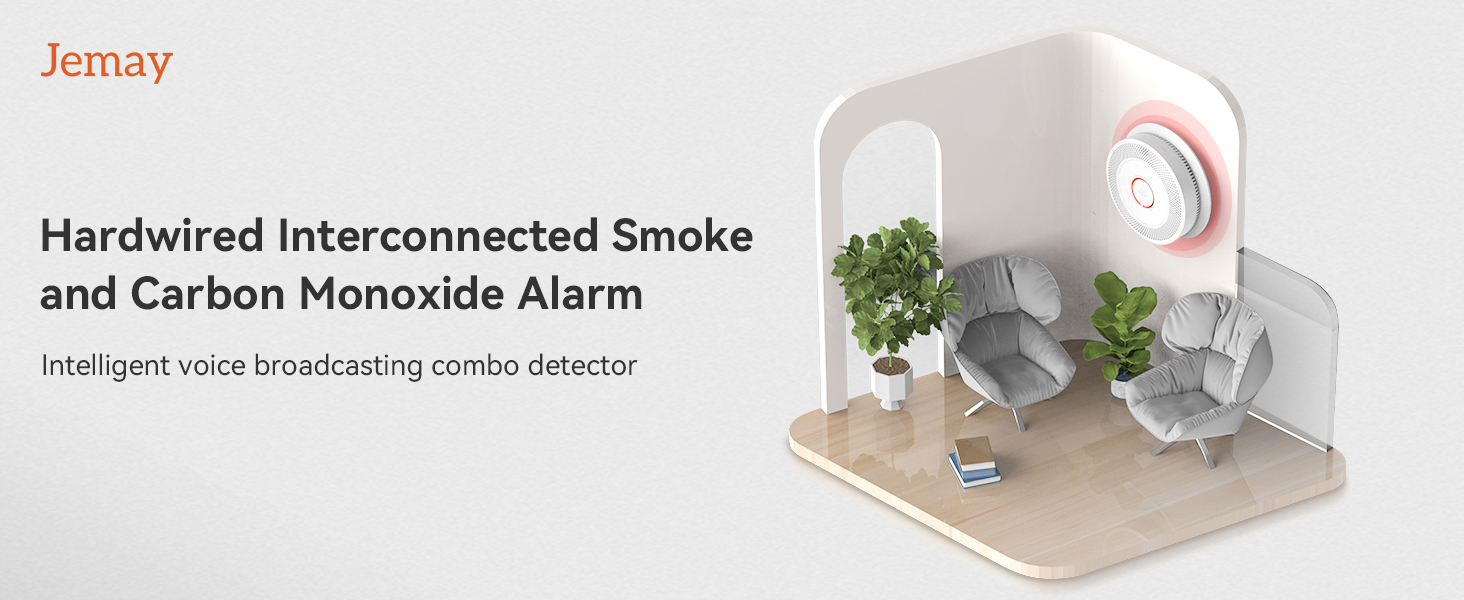 hardwired interconnected smoke and carbon monoxide detector