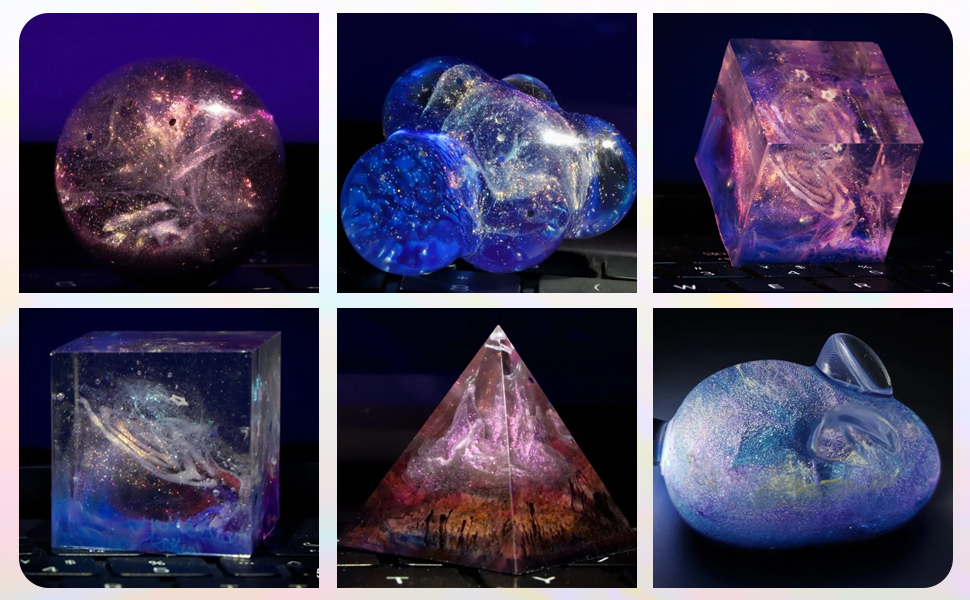 Epoxy Resin Color Pigment,5 Colors Resin Dye UV Resin Pigment,Highly