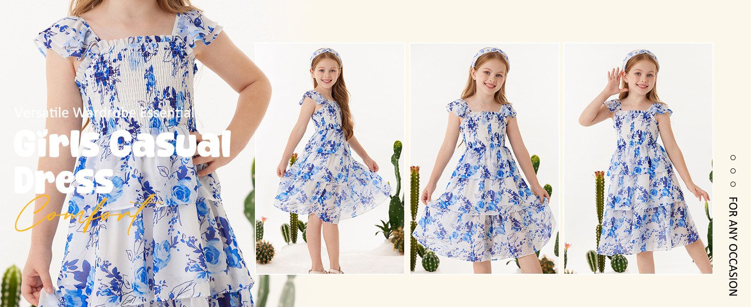 fancy dress summer dress holiday dress flower girls fress spring dress smock dress birthday dress