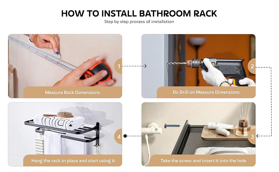 bathroom corner organiser without drill
