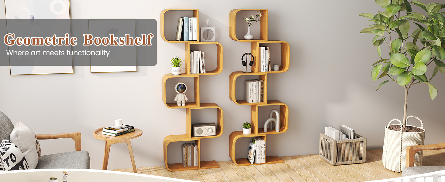 S-Shaped Bookcase