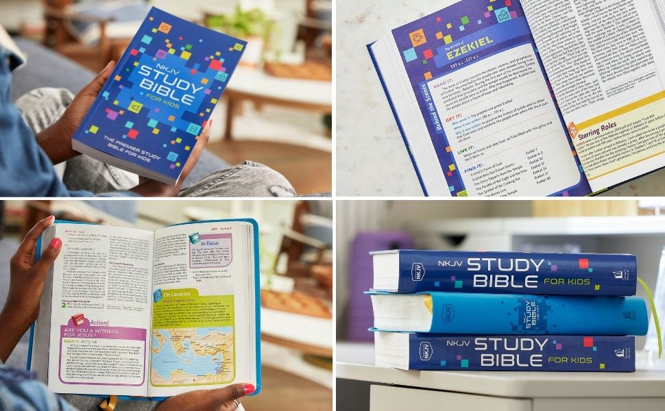 Action NKJV Study Bible for Kids help kids use practical tools in their day to day lives