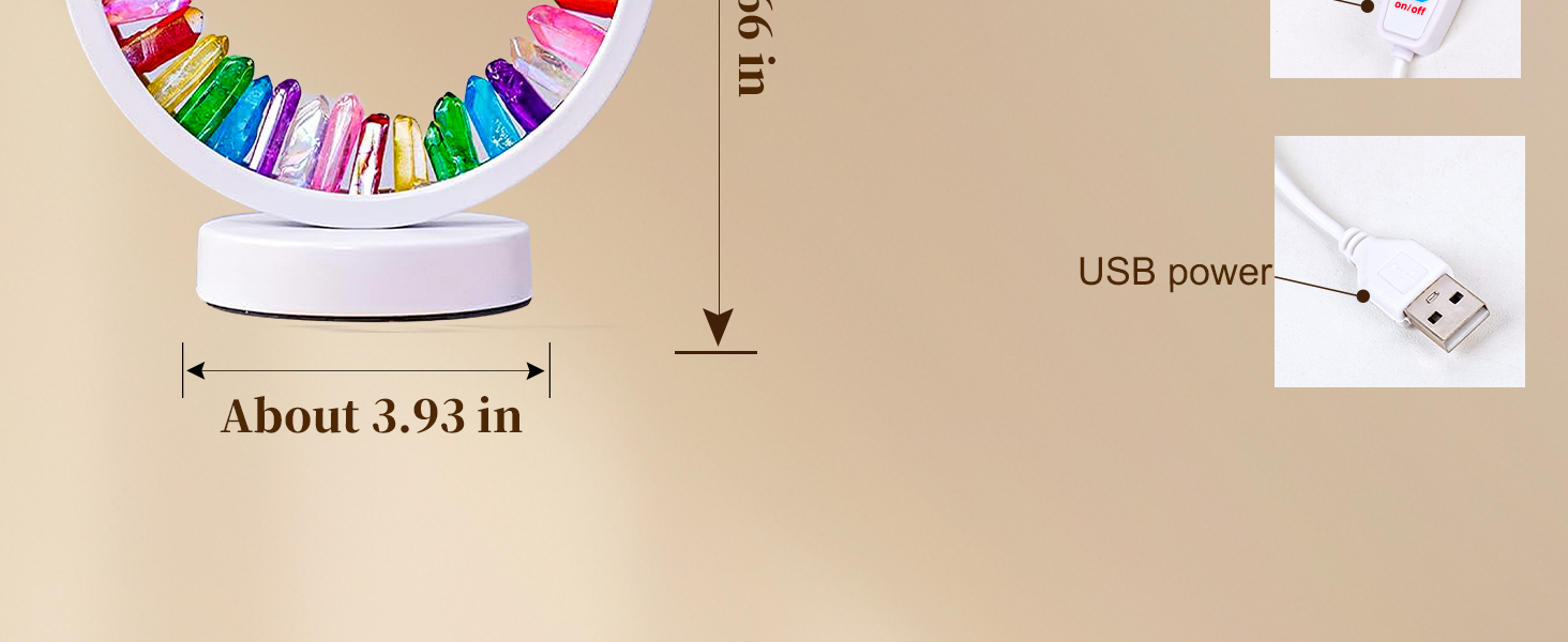 Healing Crystal Lamp