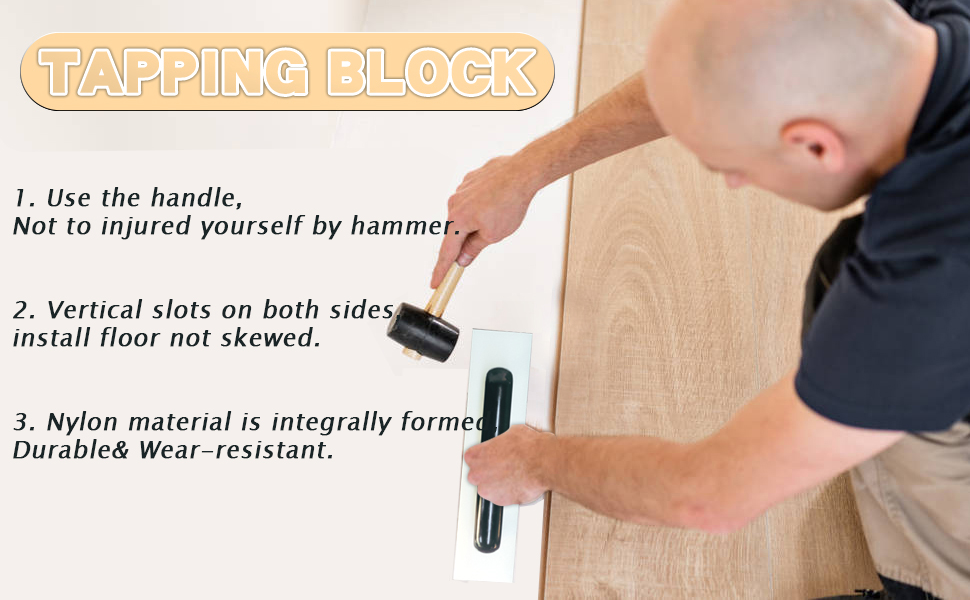 NAACOO Tapping Block, Flooring Tools Tapping Block for Vinyl Plank