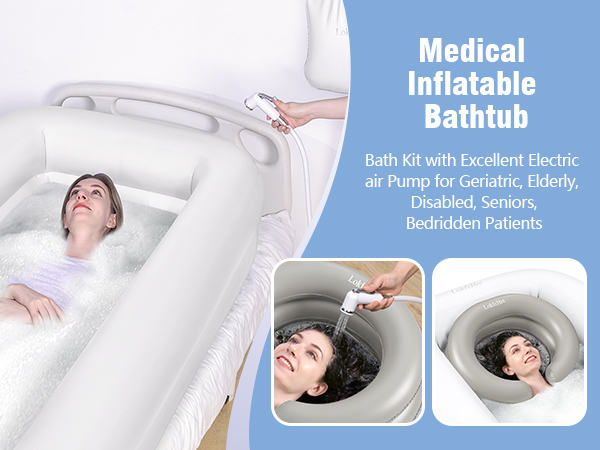 Amazon.com: Medical Inflatable Bathtub,Shower Bath Basin Kit