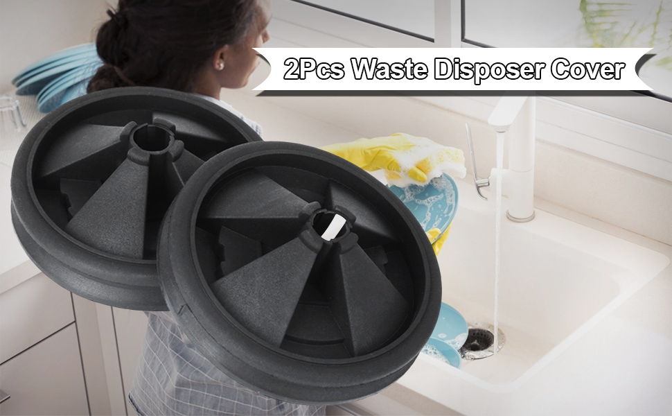 Atyhao 2Pcs Silicone Waste Disposer Anti Splashing Cover Fit for