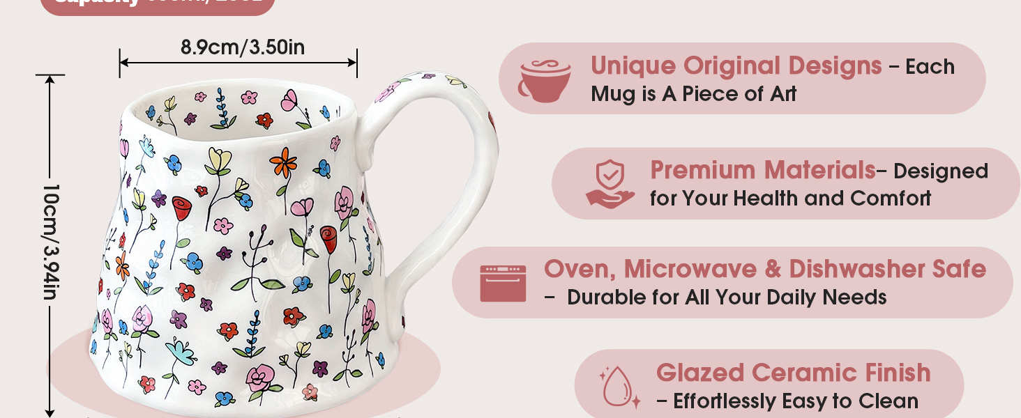 cute flower mug