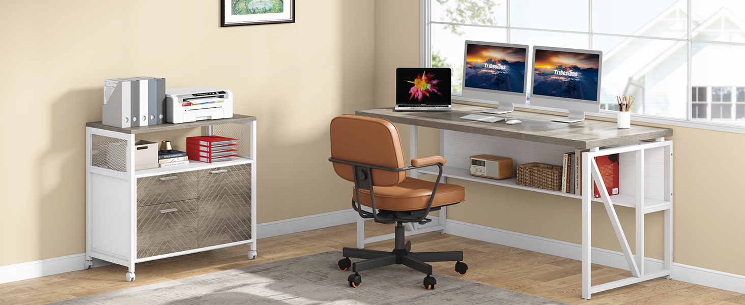 Tribesigns Modern File with Drawers for Letter