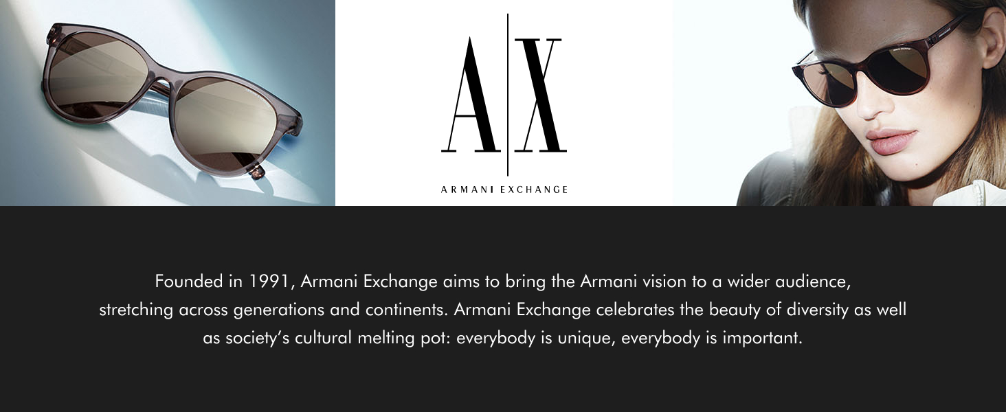Founded in 1991, Armani Exchange aims to bring the Armani vision to a wider audience.