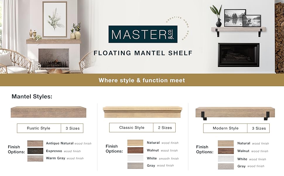 Floating Mantel Shelf Styles