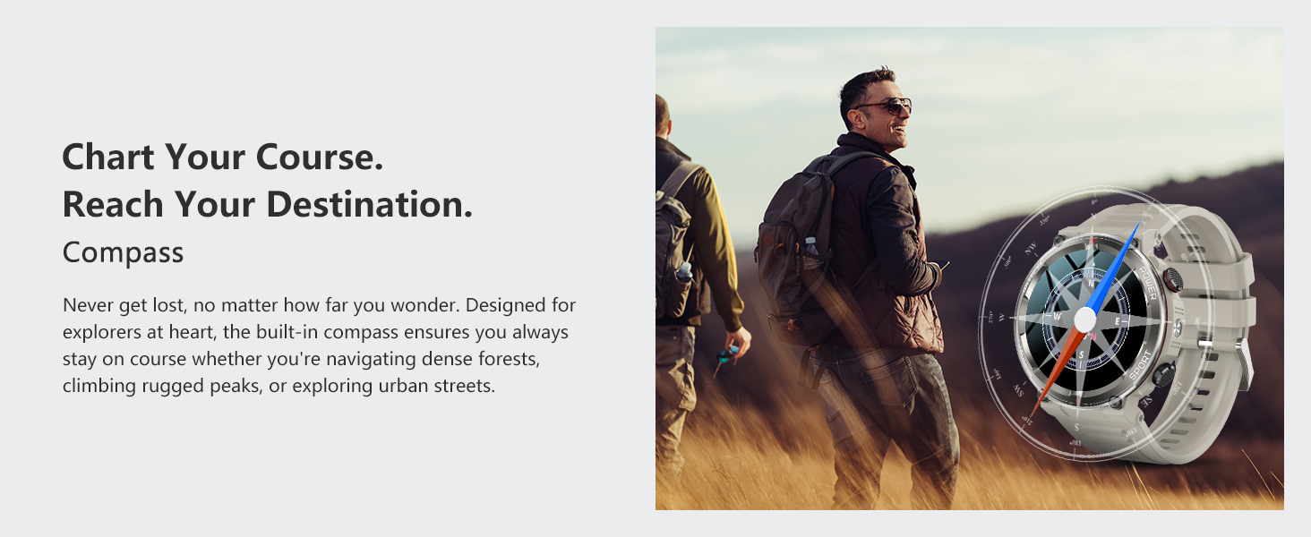smartwatch with compass