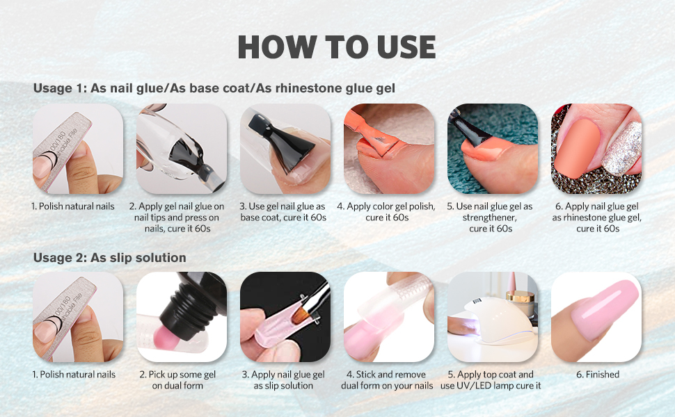 nail glue gel for tips