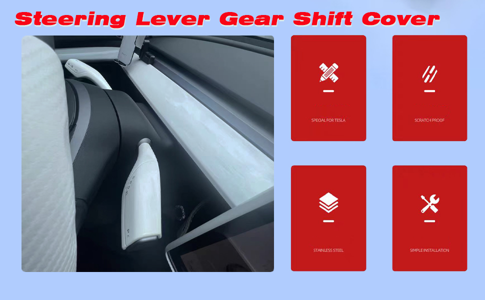 XTnueort for Tesla Model 3/Y Steering Lever Gear Shift