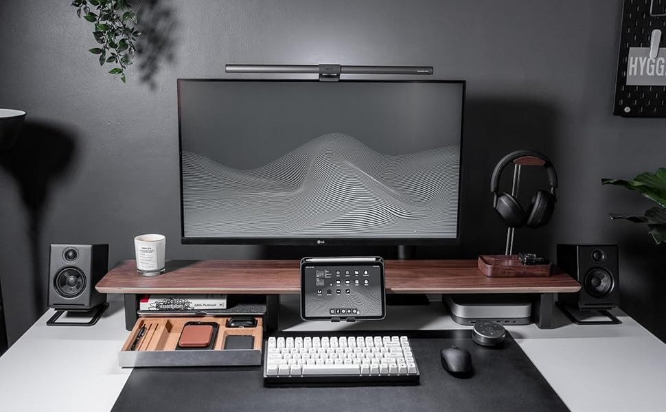 Desk Shelf Setup Cockpit Monitor Stand for Dual Screen