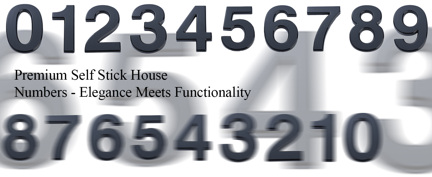 House Numbers Premium Self Stick House Number Durable 4