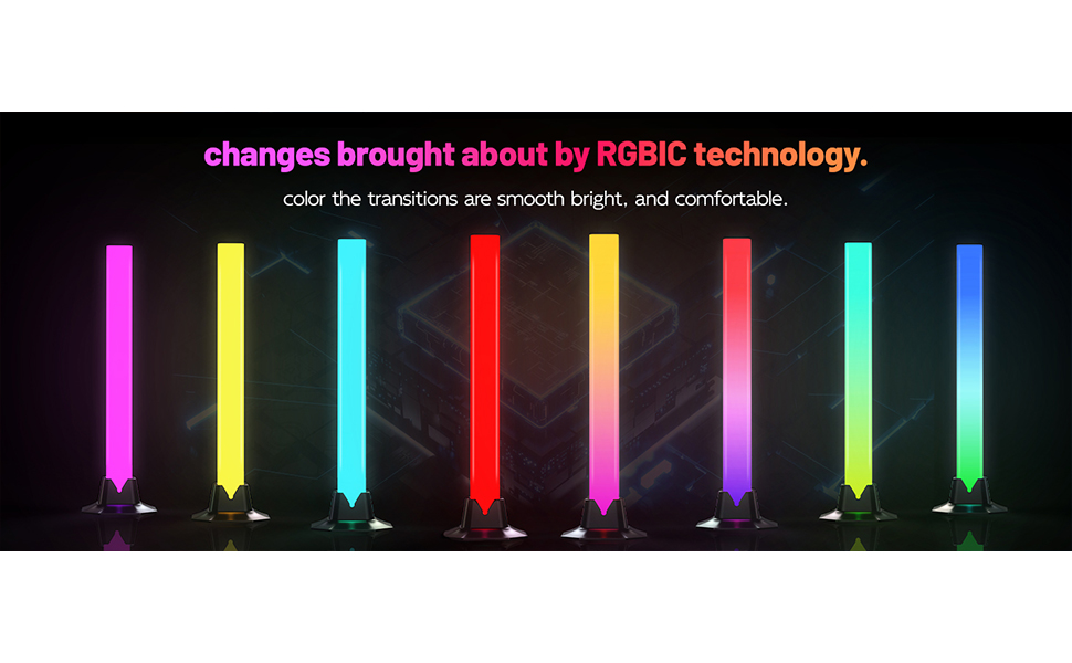 rgb led lights bar-music sync desk light-gaming for room outdoor strip bedroom lighting gaming